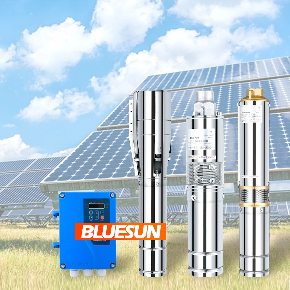 مضخة الطاقة الشمسية فعالة من حيث التكلفة 24V 48V 600W نظام مضخة المياه بالطاقة الشمسية DC الصغيرة مع تحكم