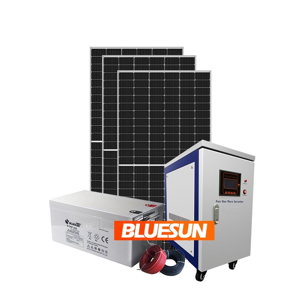 Bluesun 20kw خارج نظام الطاقة الشمسية الشبكة للحلول الصناعية