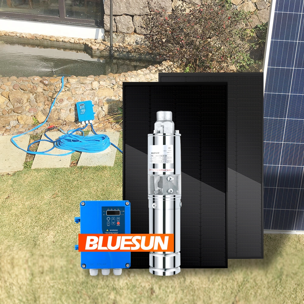 BlueSun 80M رئيس مضخة المياه بالطاقة الشمسية DC 48V نظام مضخة الشمسية 600W مضخة الشمسية بشكل جيد