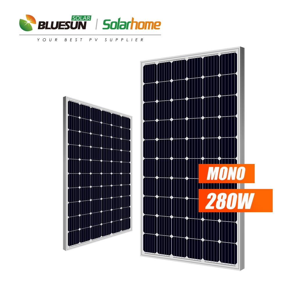 BlueSun لوحة للطاقة الشمسية من 60 خلايا سلسلة 270W 275Watt 280WP 285W وحدة الطاقة الشمسية