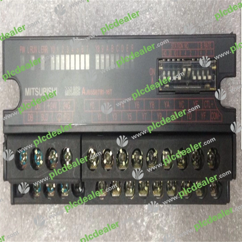 MITSUBISHI AJ65SBTB1-16T I / O CC-LINK لوحدة التحكم المنطقية القابلة للبرمجة ، وحدة PLC