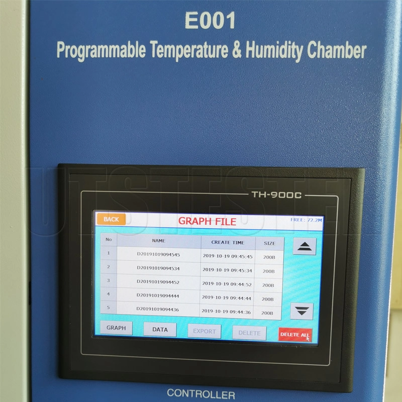 درجة الحرارة القابلة للبرمجة وغرفة الرطوبة E001-408L
