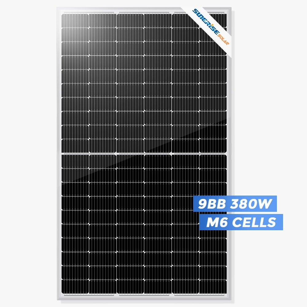 9BB PERC أحادي البلورية نصف خلية 380 واط سعر الألواح الشمسية