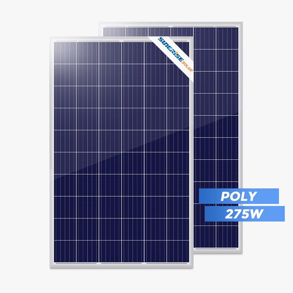 لوحة شمسية متعددة الكريستالات 275 واط بكفاءة وحدة ممتازة