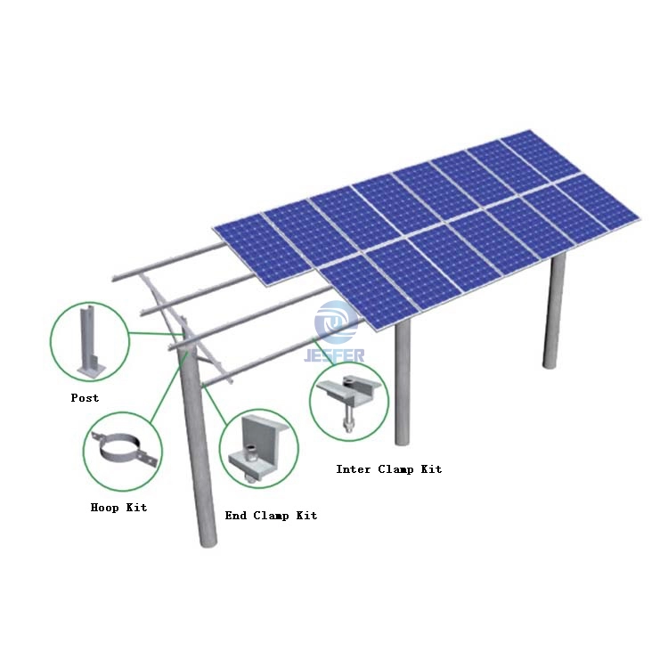 نظام تركيب الألواح الشمسية الكهروضوئية العالية الارتفاع