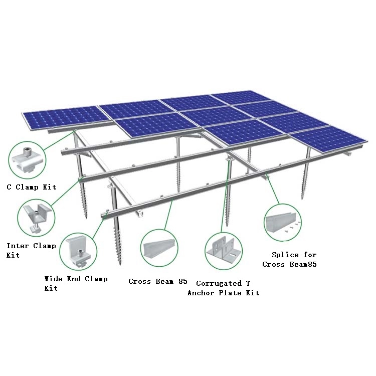 قاعدة خرسانية أساسية لتركيب قوس الأرض لنظام محطة توليد الطاقة بالطاقة الشمسية