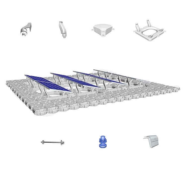 HDPE العائمة نظام الكهروضوئية نافورة تعمل بالطاقة الشمسية