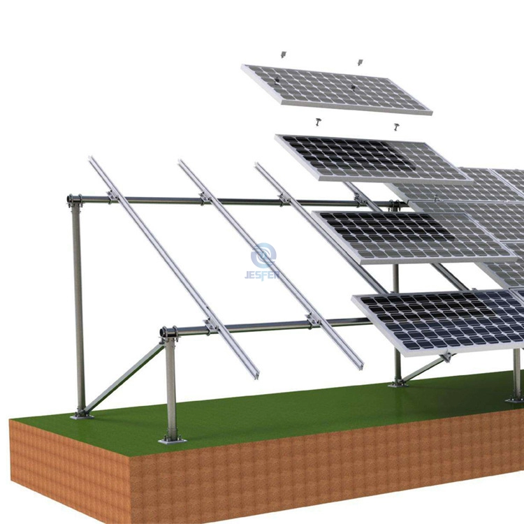نظام تركيب أرضي لمصنع الطاقة الشمسية الكهروضوئية للكتلة الخرسانية