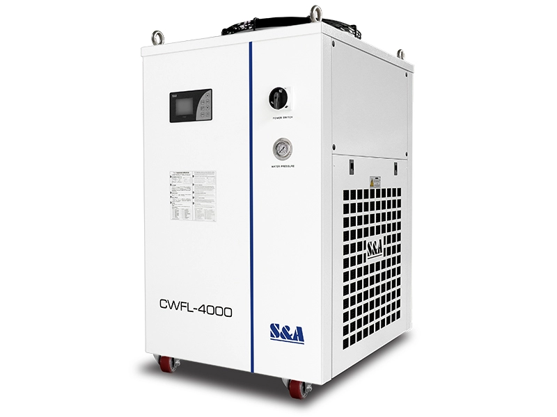 مبردات المياه بدائرة التبريد المزدوجة CWFL-4000 أداء تبريد مستقر AC 380V 50 / 60Hz
