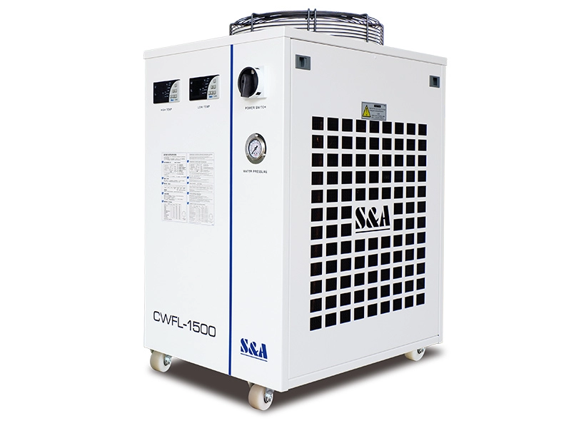 وحدات مبرد الماء CWFL-1500 مع المبردات البيئية لليزر الألياف