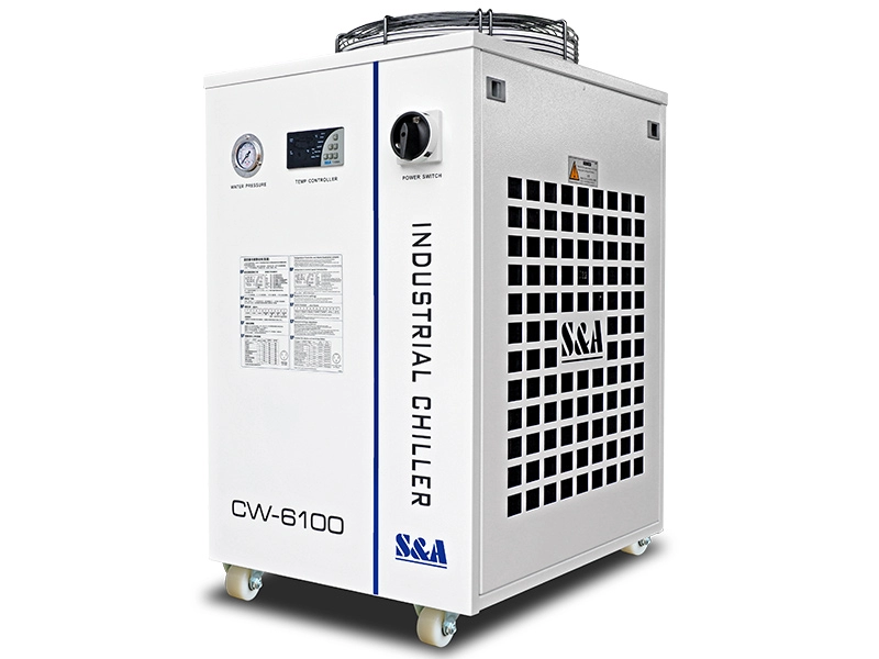 أنظمة مبردات المياه الصناعية CW-6100 بقدرة تبريد 4200 وات ضمان لمدة عامين