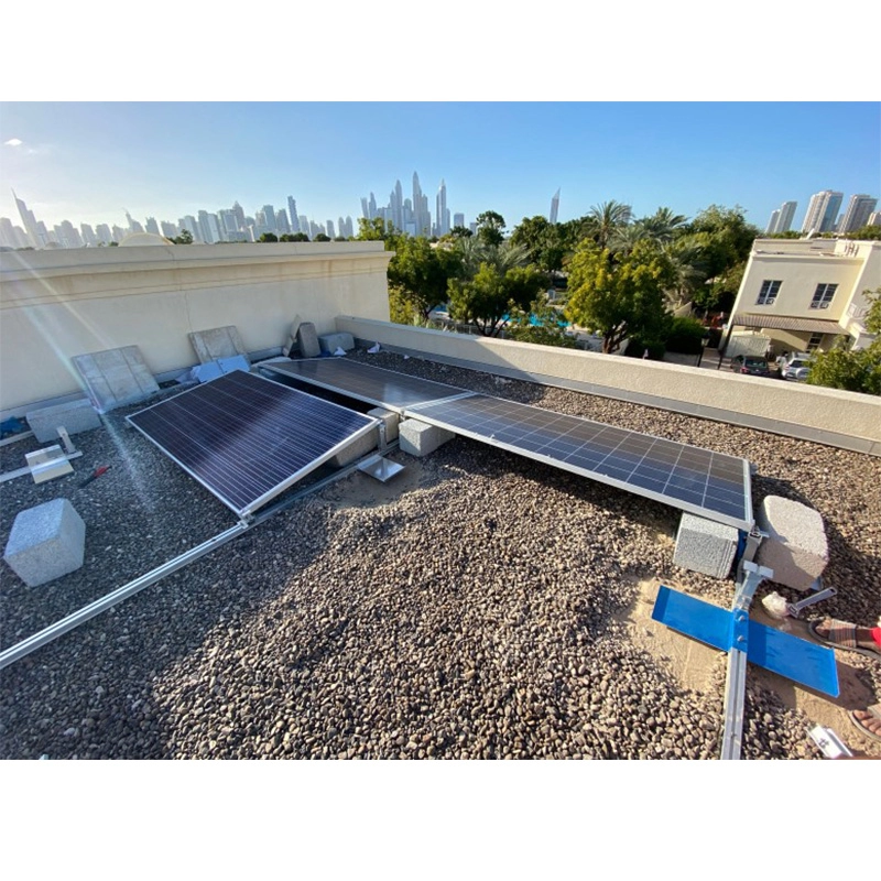نظام أقواس تركيب الطاقة الشمسية ذات السقف المسطح