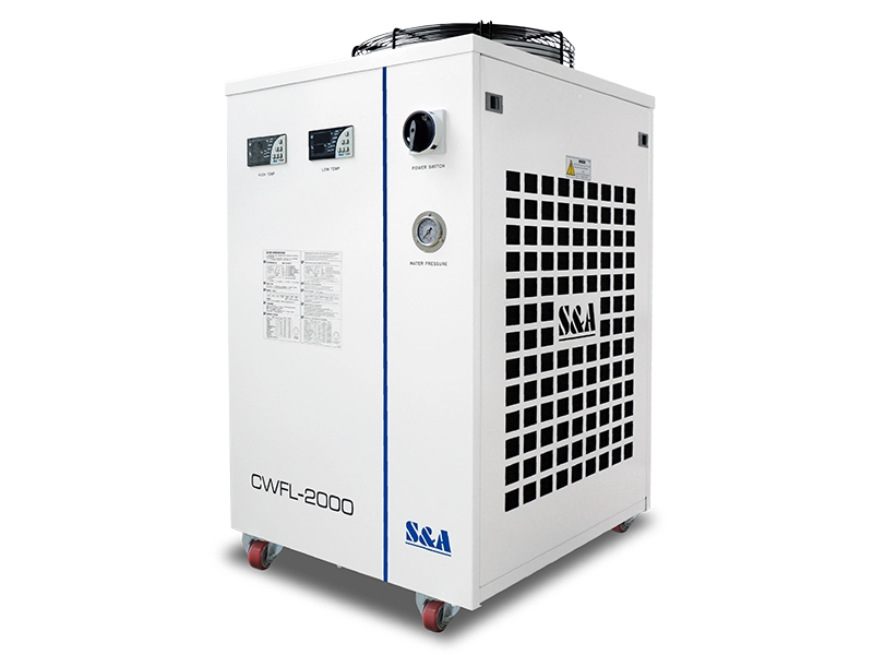 آلات مبرد المياه CWFL-2000 لتبريد 2000 وات من ألياف الليزر