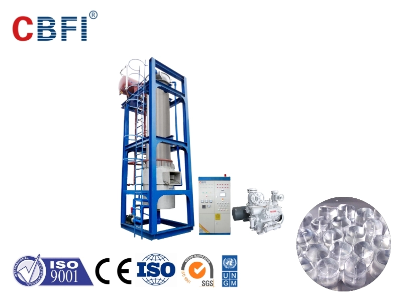 CBFI 80 طن لكل آلة تصنيع أنابيب الثلج 24 ساعة
