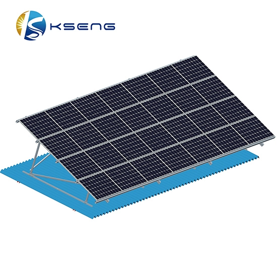 هيكل تركيب الطاقة الشمسية للسقف المعدني الكوري