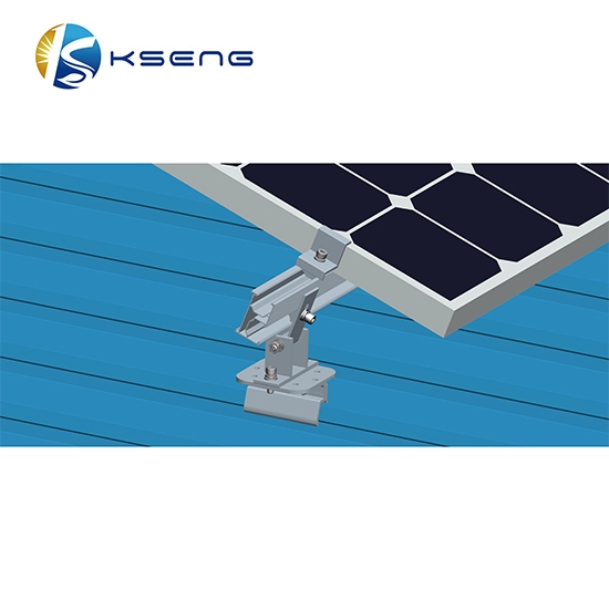 نظام تثبيت سقف الألواح الشمسية بزاوية قابلة للتعديل من الألومنيوم