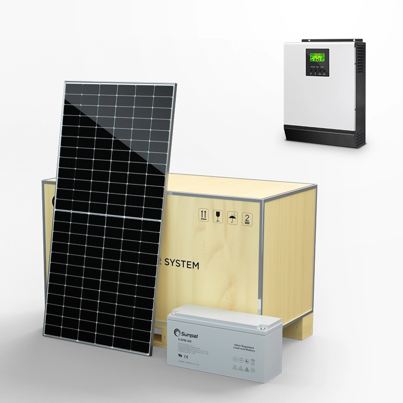 خارج الشبكة مجموعة الألواح الشمسية الكاملة لنظام الطاقة المتجددة الكهروضوئية