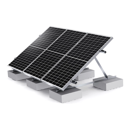 نظام تركيب الألواح الشمسية ذات السقف المسطح