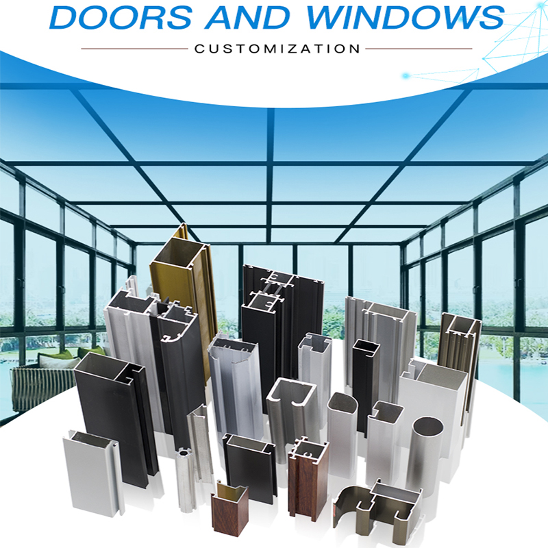 Aluminum profile for windows and doors