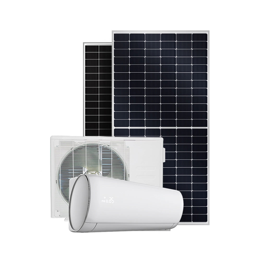 مكيف هواء سبليت هجين صغير يعمل بالطاقة الشمسية مثبت على الحائط