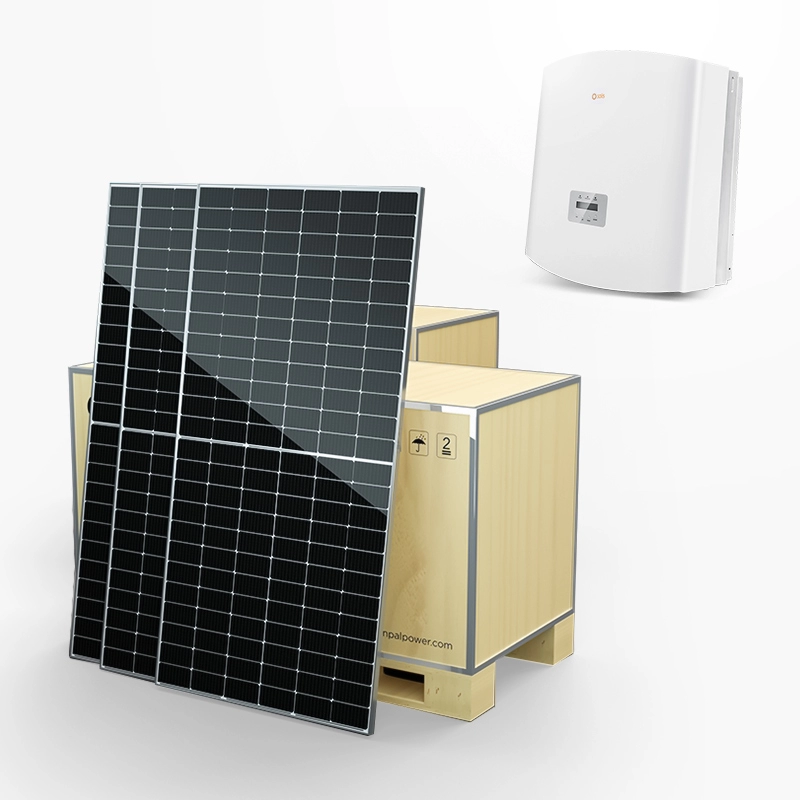 مجموعة نظام الطاقة الكهروضوئية للألواح الشمسية التجارية على الشبكة