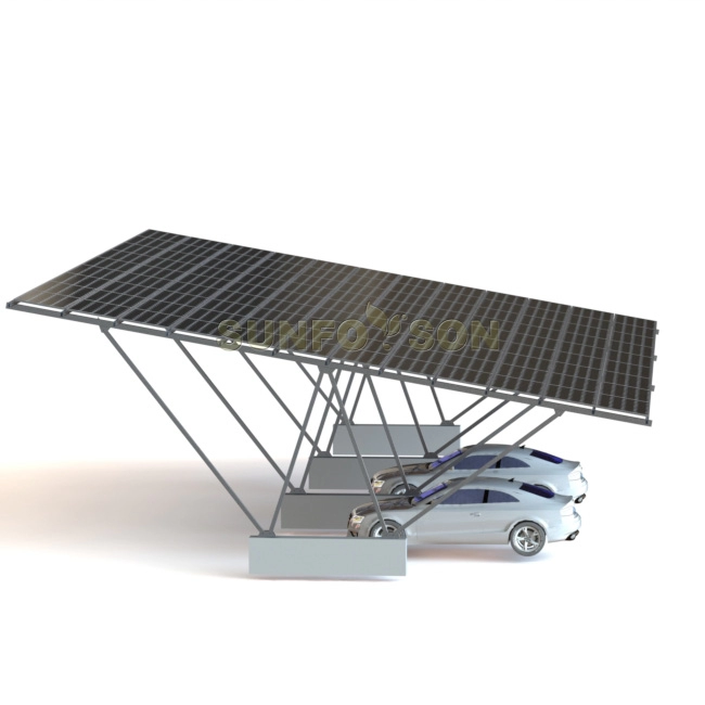 نظام تركيب مواقف السيارات بالطاقة الشمسية