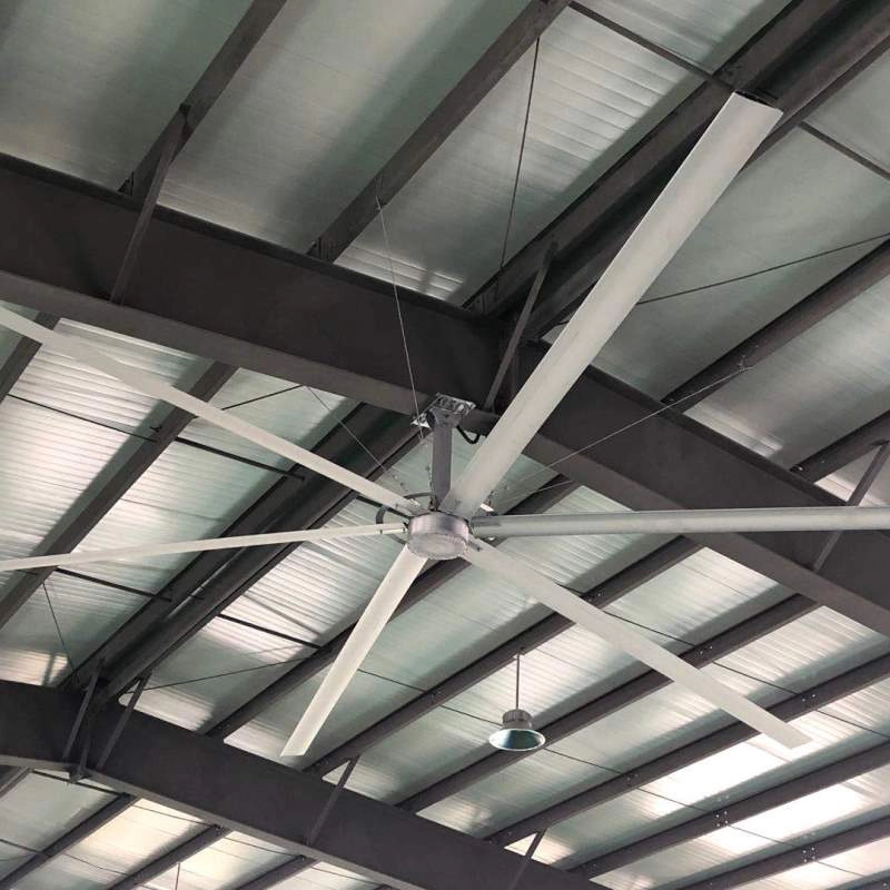 China Garage Exhaust Fan Industrial Ceiling Fan Factory مطعم مروحة HVLS