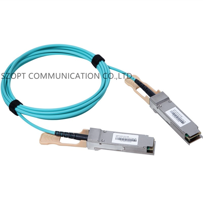 كابل بصري نشط عالي السرعة 40G QSFP + 100G QSFP28 AOC Cable
