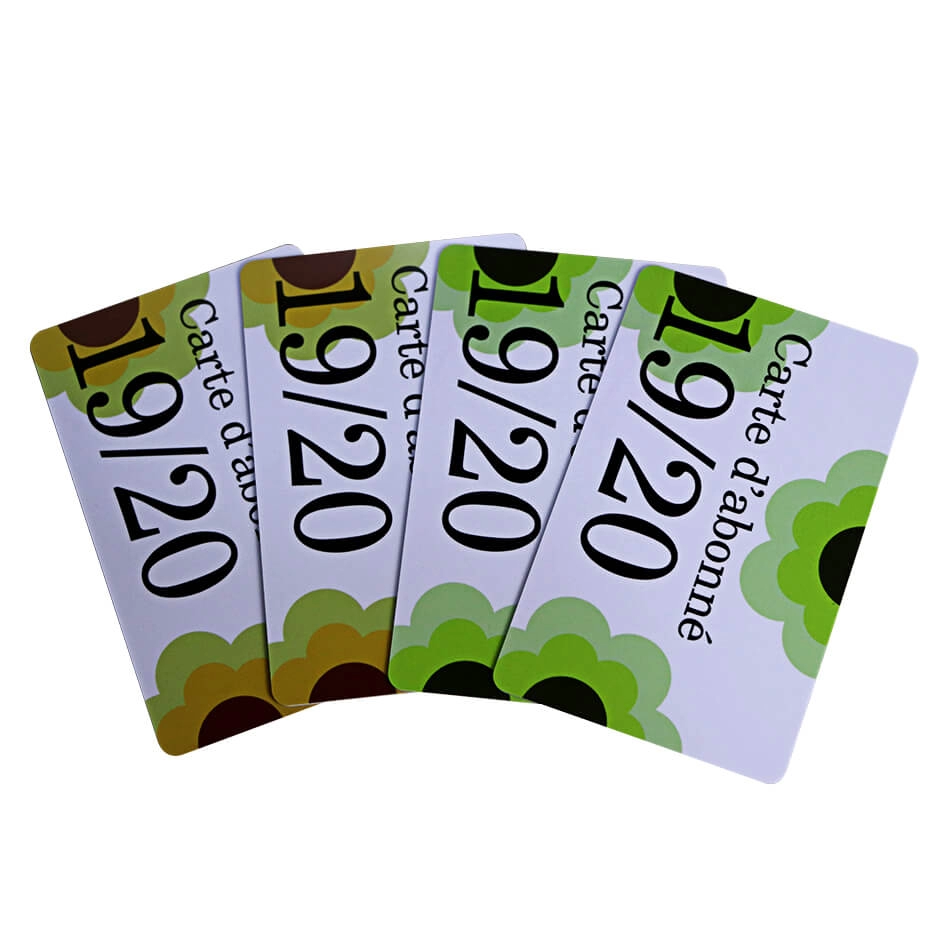CR80 30Mil بطاقات ترويج خصم مطعم PVC لامع قابل للطباعة