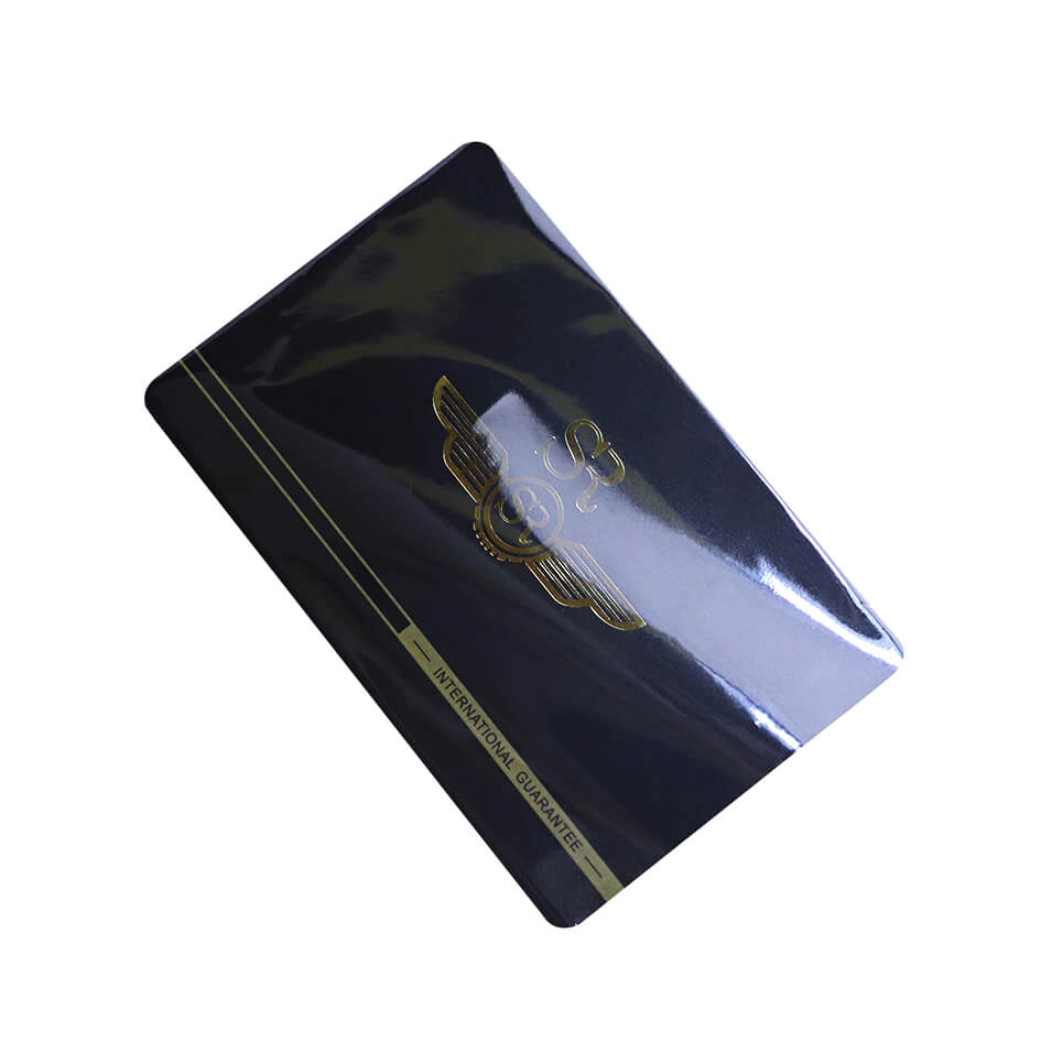 PVC ماتي إنهاء طباعة أوفست بطاقات عضوية مع رقائق الذهب