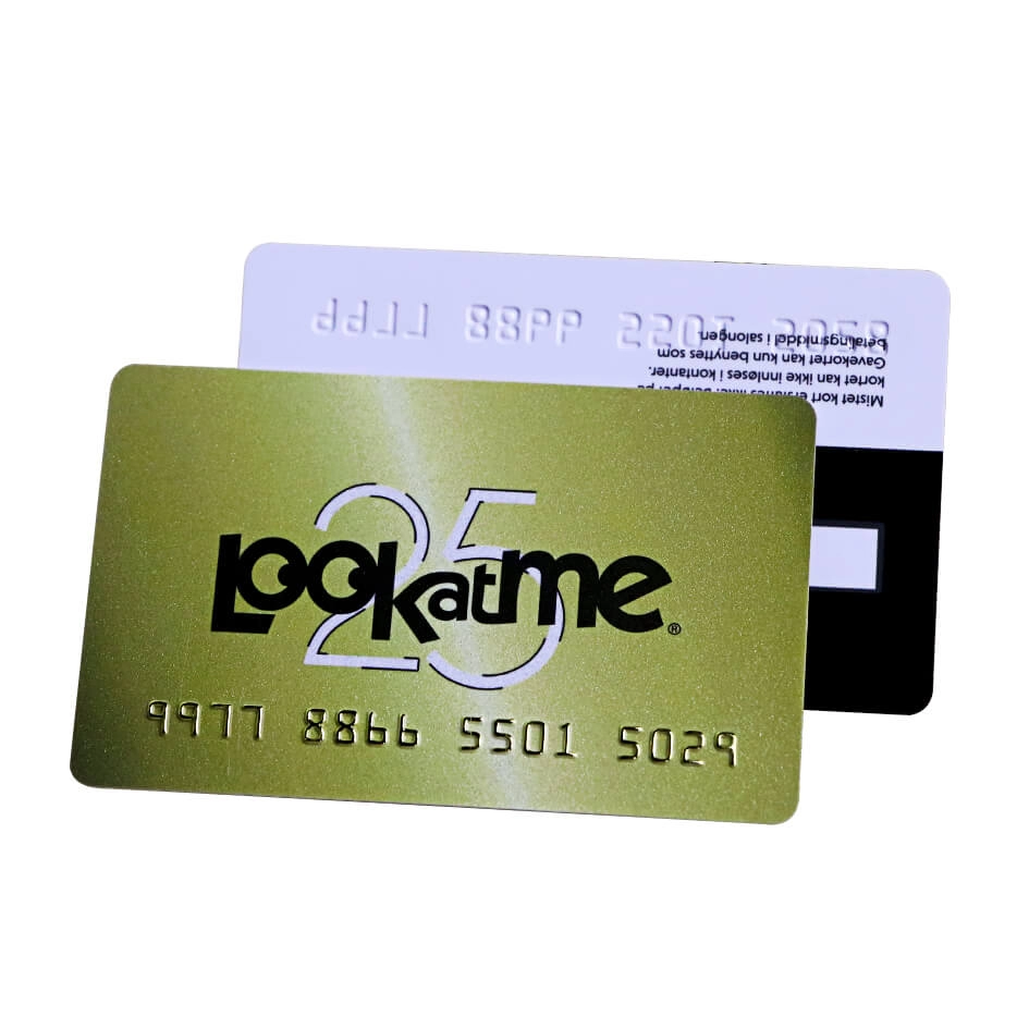 بطاقة خصم قسيمة ترويجية بلاستيكية بحجم بطاقة الائتمان مع ترقيم منقوش