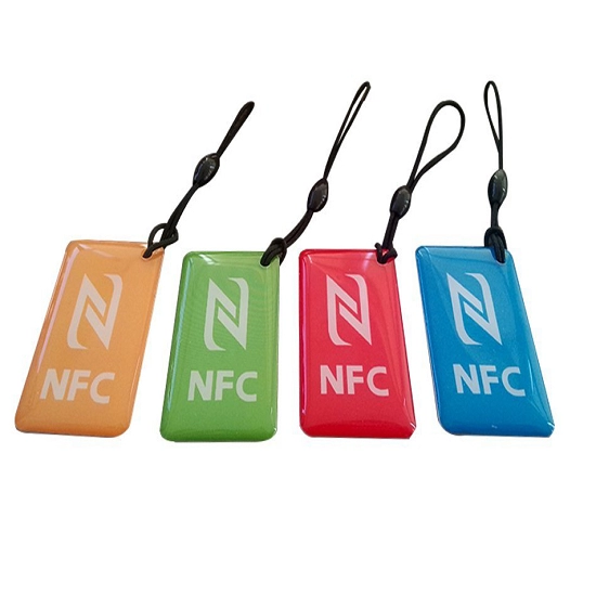 NFC على شكل علامة كريستال الايبوكسي