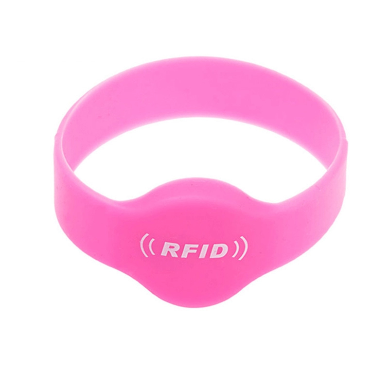 13.56Mhz FM08 الوردي RFID سيليكون الأساور