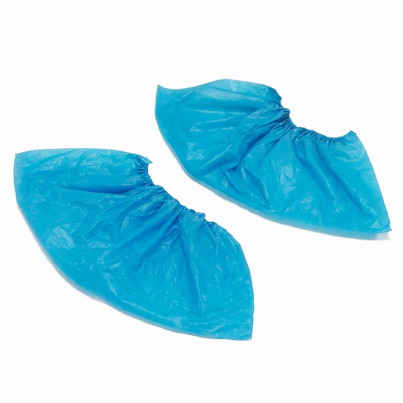 أسباير 100 قطعة CPE أغطية أحذية وأحذية يمكن التخلص منها مقاومة للماء جوارب قدم غير قابلة للانزلاق في الأماكن المغلقة والمفتوحة