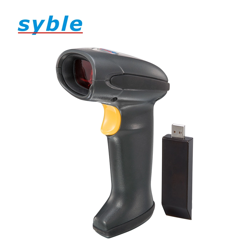 Syble مسح ضوئي للرمز الشريطي عالي الحساسية لمسح الباركود مع جهاز استقبال لاسلكي