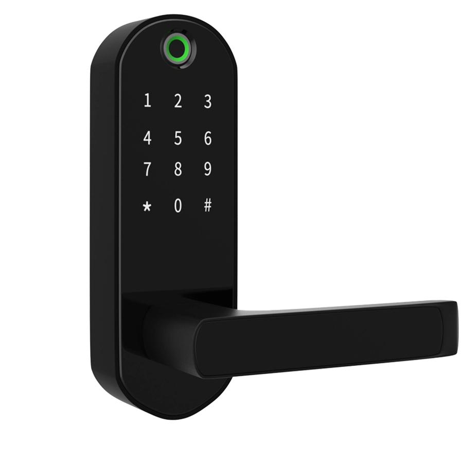 نظام المنزل الذكي كلمة المرور الرقمية قفل مفتاح بصمة الإصبع NFC لباب خشبي