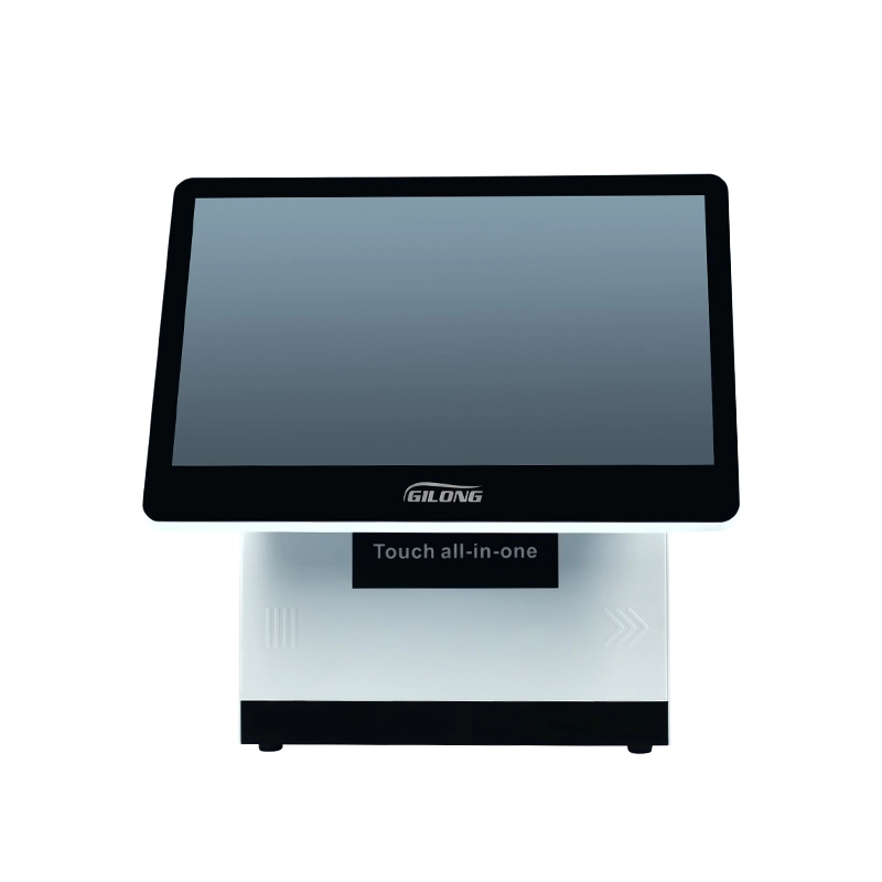 جهاز تسجيل المدفوعات النقدية Gilong U3 15.6 بوصة ذو الشاشة المزدوجة في مطعم POS