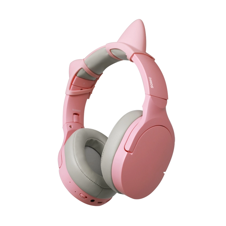 Somic SC2000 Pink HIFI فوق الأذن سماعات بلوتوث لاسلكية