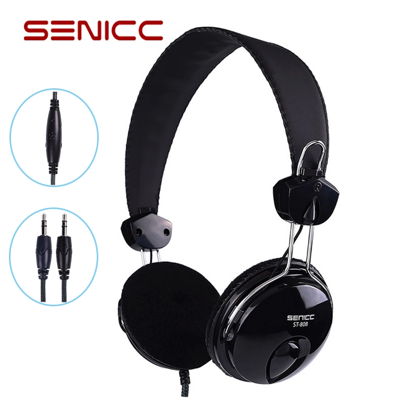 سعر المصنع بالجملة SENICC ST-808 سماعات ستيريو 3.5 ملم سماعات الكمبيوتر