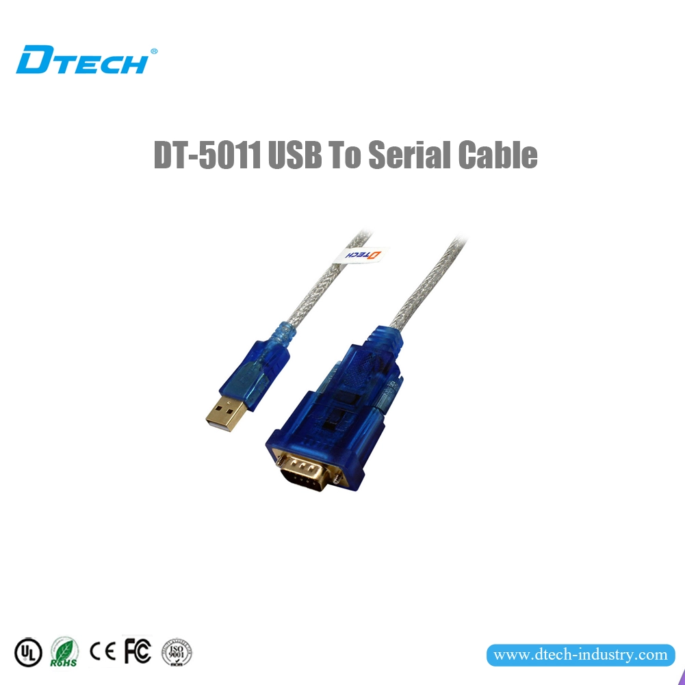 DTECH DT-5011 USB 2.0 إلى كابل RS232 رقاقة FTDI
