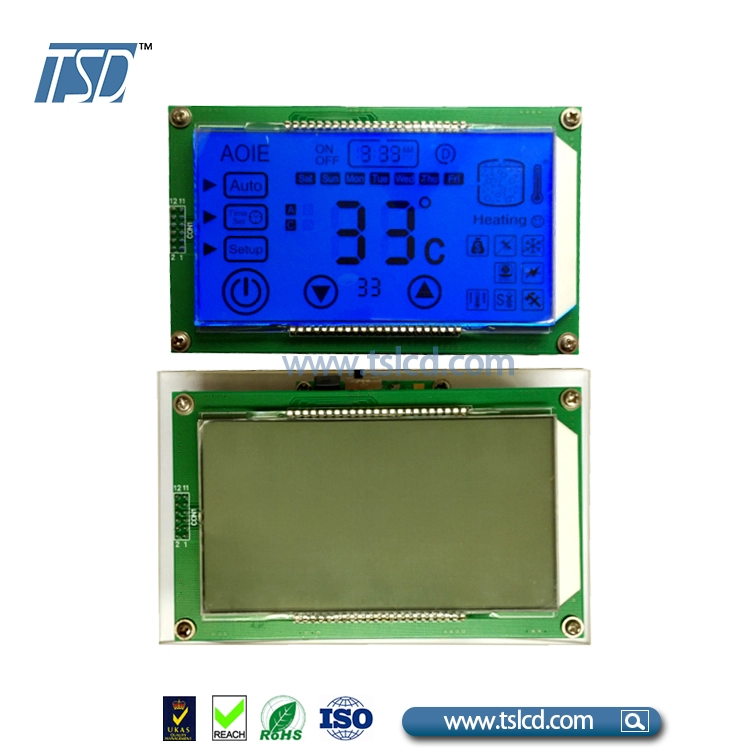 شاشة HTN LCD مخصصة مع تقنية تعمل باللمس بالسعة متكاملة