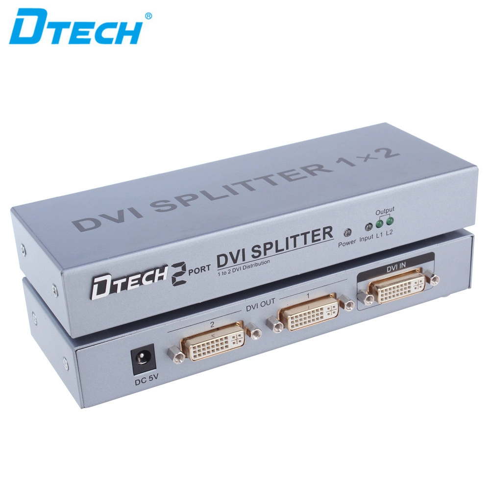 DTECH DT-7023 1 إلى 2 موزع DVI