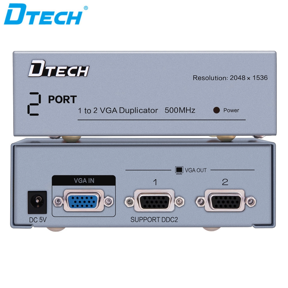 DT-7502 1 إلى 2500 ميجاهرتز VGA سبليتر