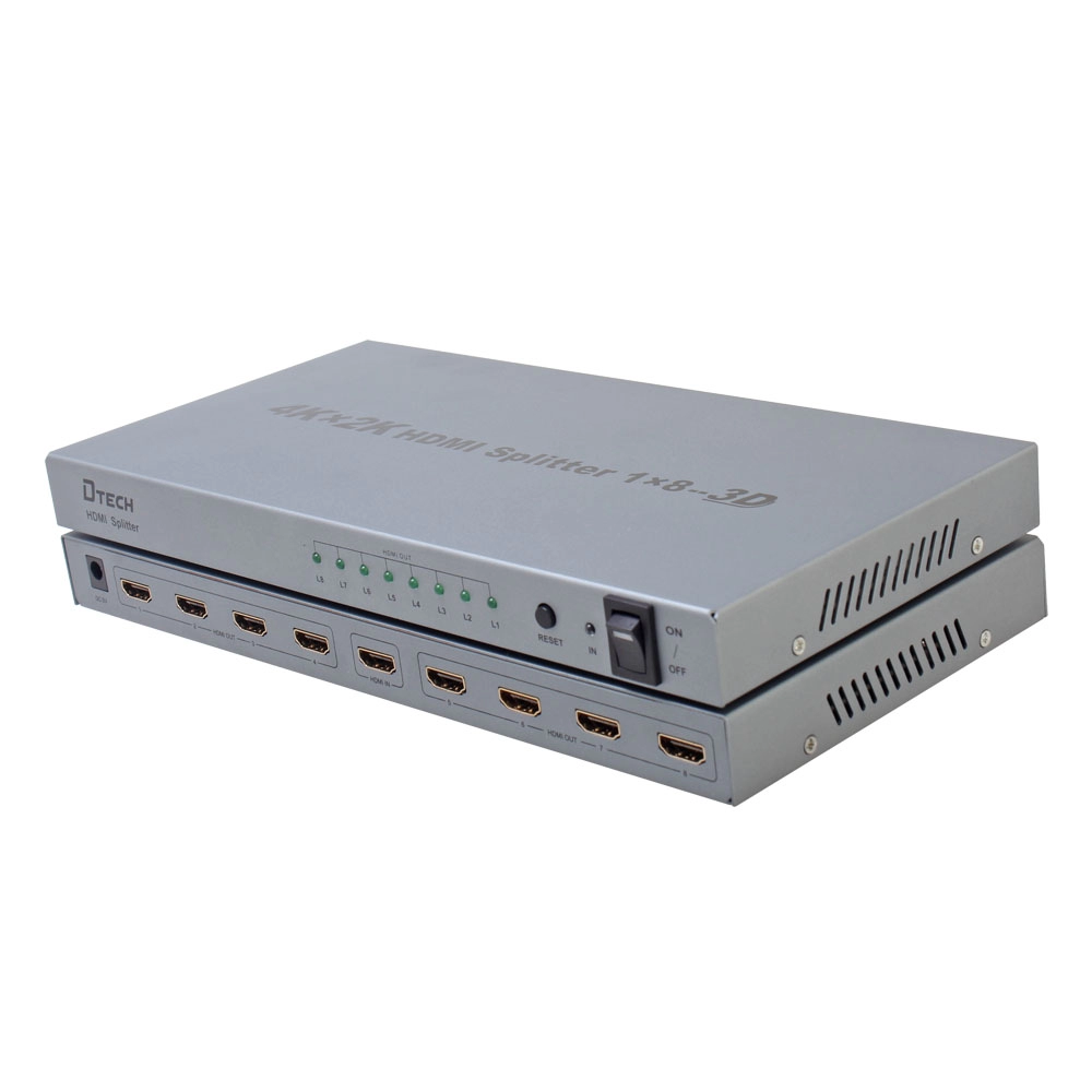 DTECH DT-7148 4K 1 إلى 8 HDMI SPLITTER