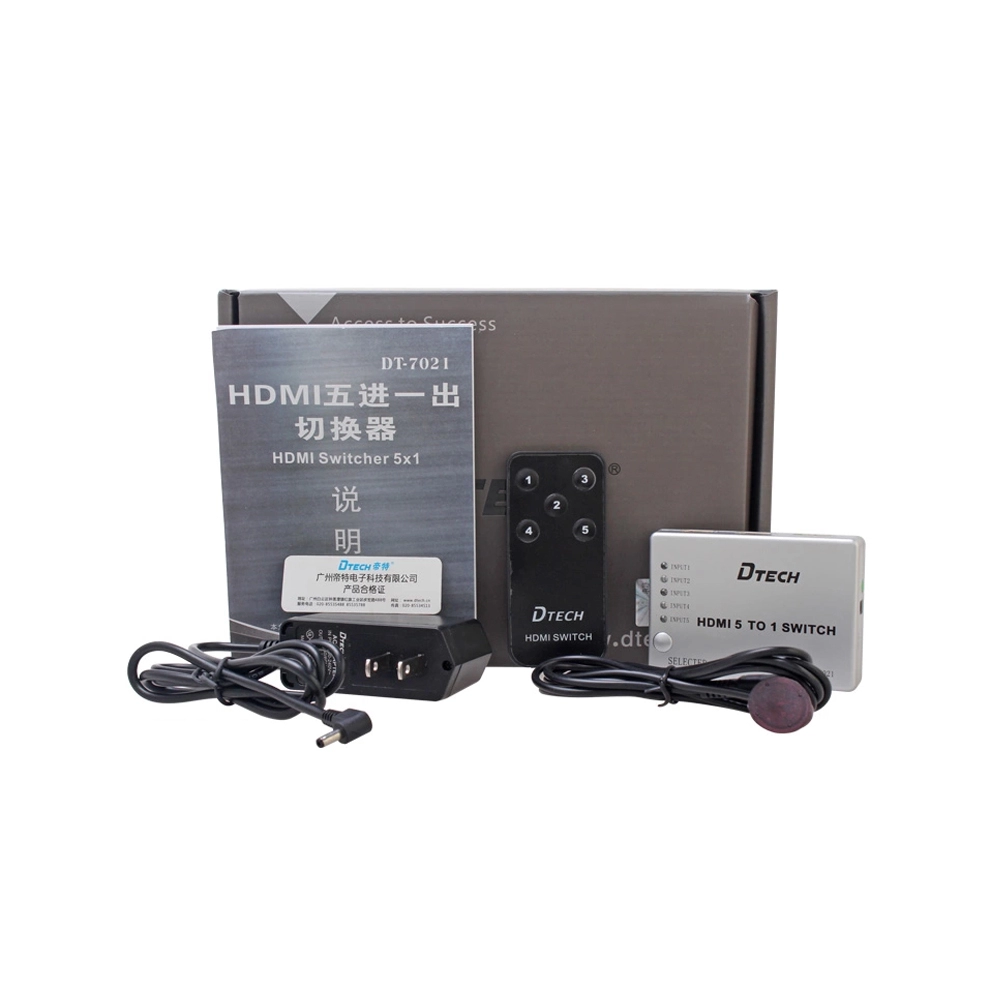 DTECH DT-7021 5 في 1 محول HDMI