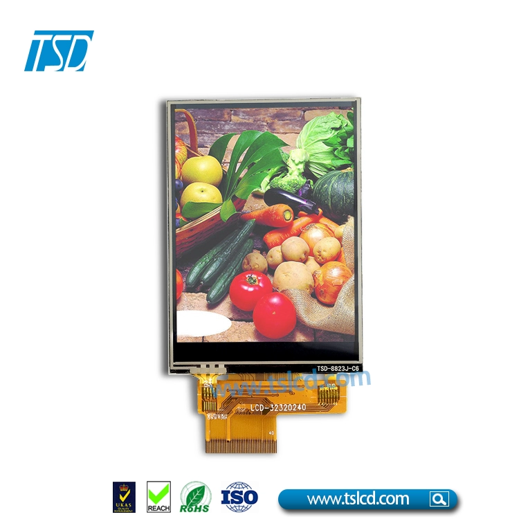 3.2 بوصة 240x320 TFT LCD وحدة مع موصل ZIF FPC