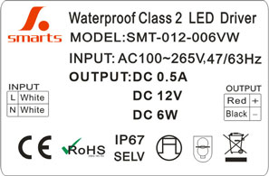 محرك LED بجهد ثابت 12 فولت 6 وات