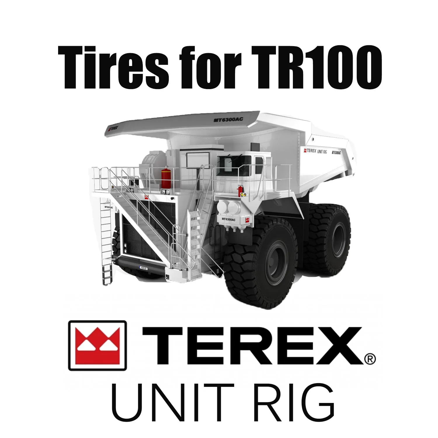 جودة عالية 27.00R49 إطارات الحفر المطبقة على شاحنات قلابة TEREX TR100