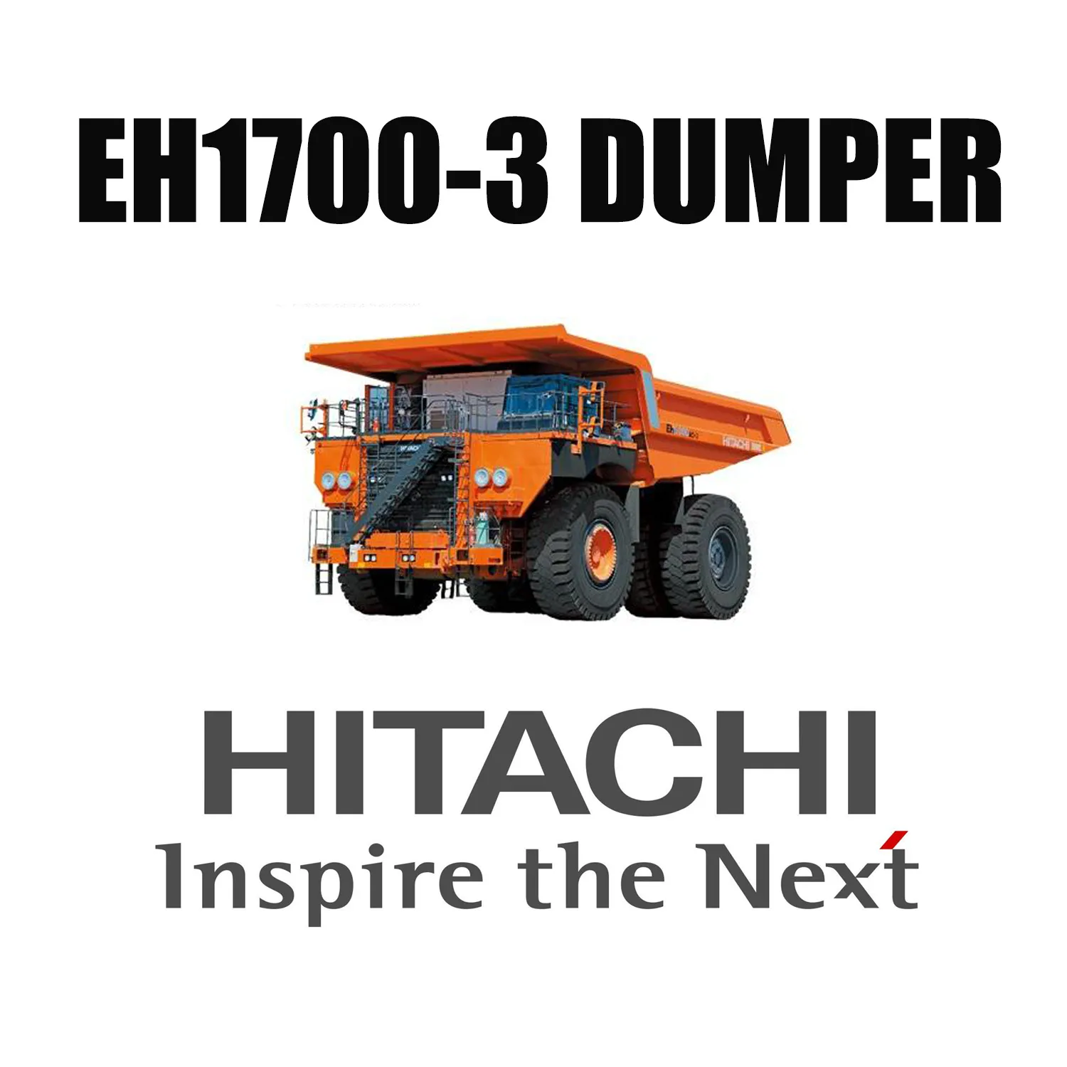 شاحنات هيتاشي EH1700-3 مجهزة بإطارات LUAN 27.00R49 Giant OTR
