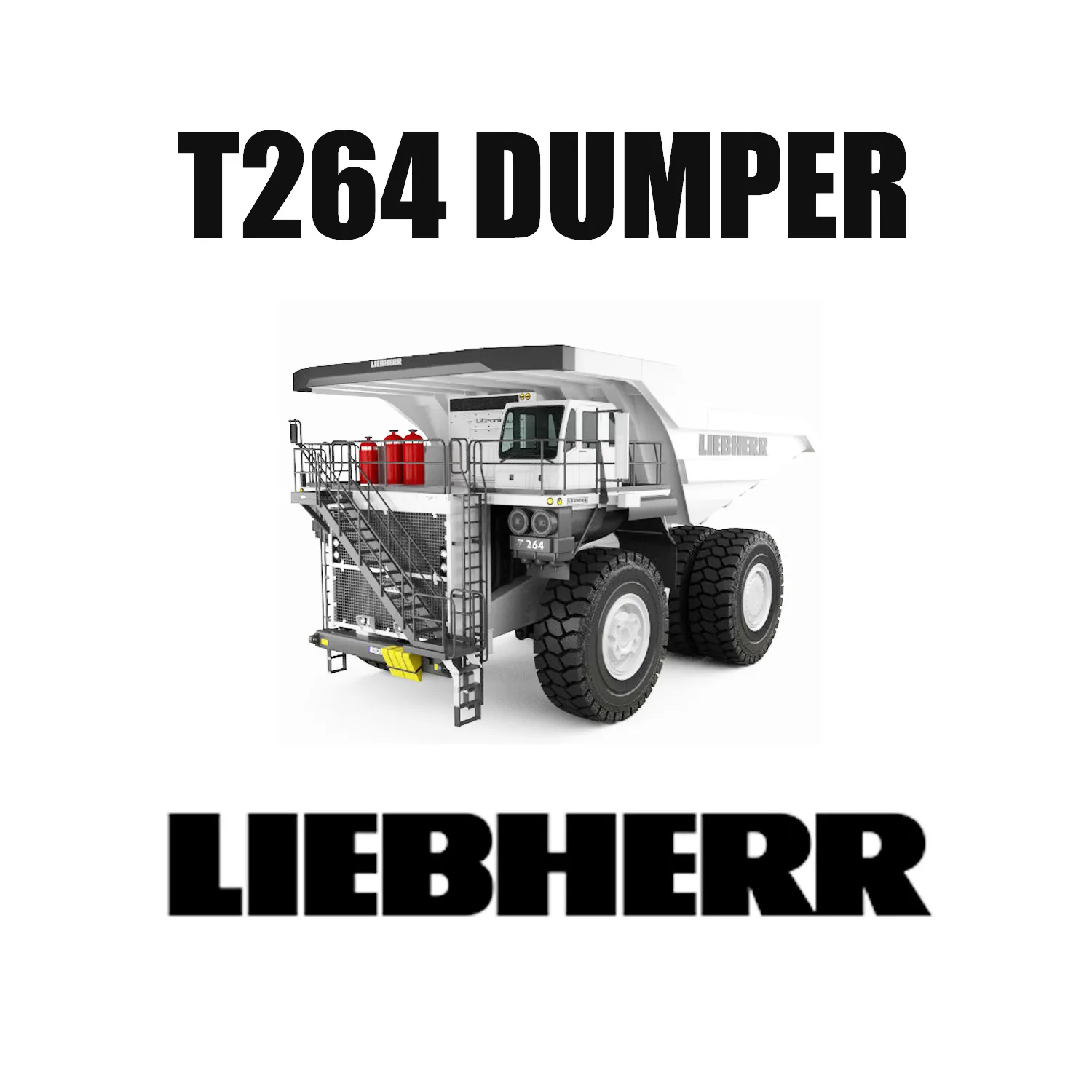 شاحنة تعدين Liebherr T 264 حمولة 240 طنًا مزودة بإطارات 40R57 E-4 Earth Mover